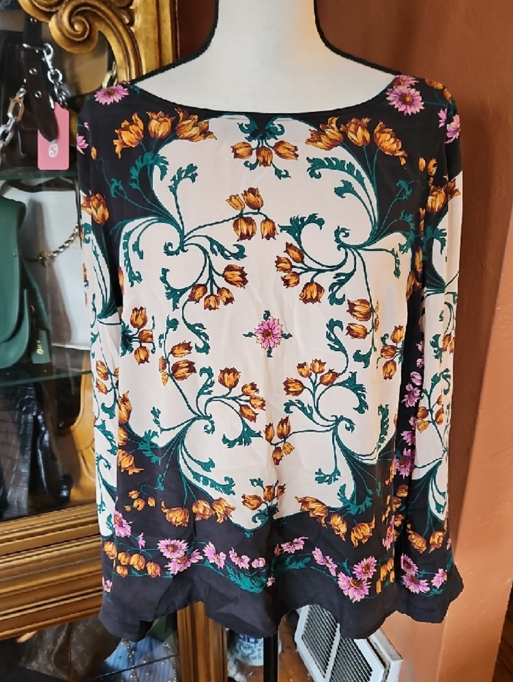 Maeve For Anthropologie Floral Silk Blouse - Picture 3 of 10